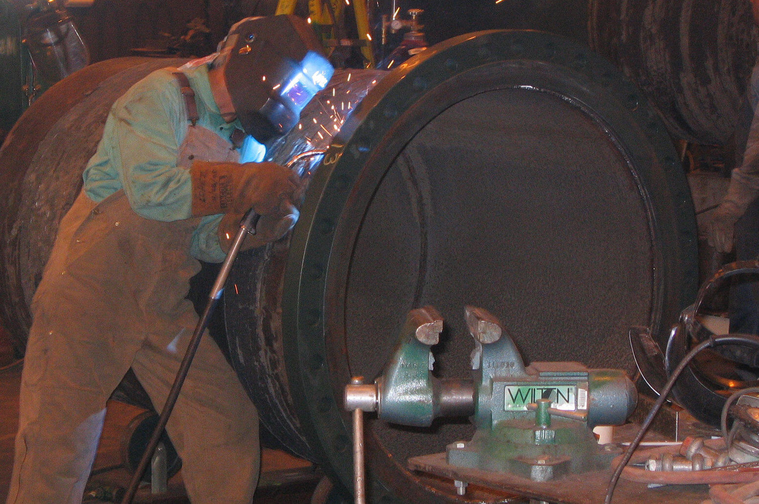 Image of man welding