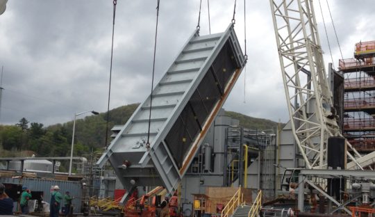 UGI Energy Services / Hunlock Creek Power Station piece on crane