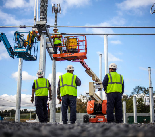 Matrix NAC employees supervising on work site